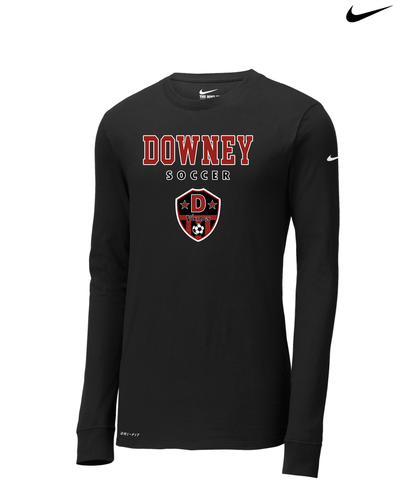 Downey HS Girls Soccer Block - Nike Dri-Fit Poly Long Sleeve