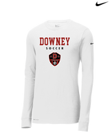 Downey HS Girls Soccer Block - Nike Dri-Fit Poly Long Sleeve