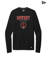Downey HS Girls Soccer Block - New Era Long Sleeve Crew