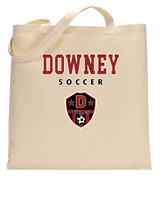 Downey HS Girls Soccer Block - Tote Bag