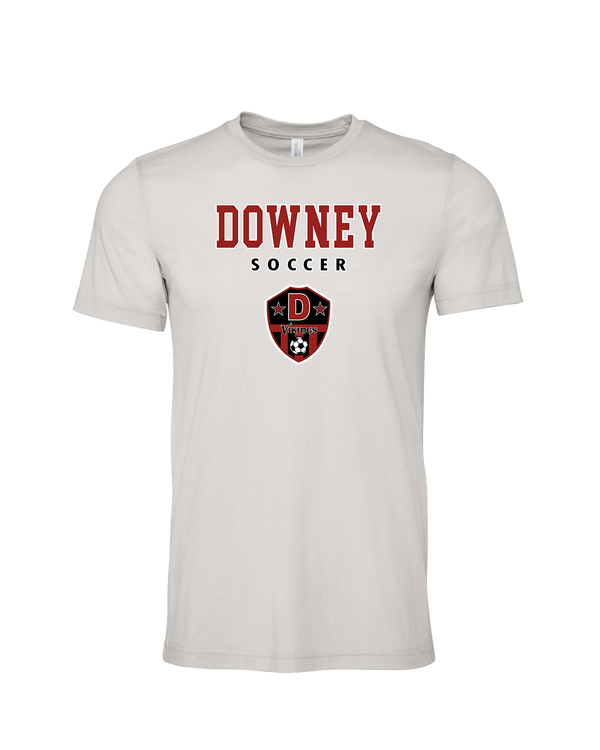 Downey HS Girls Soccer Block - Mens Tri Blend Shirt
