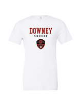 Downey HS Girls Soccer Block - Mens Tri Blend Shirt
