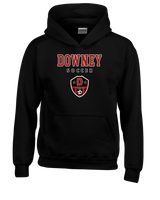 Downey HS Girls Soccer Block - Cotton Hoodie