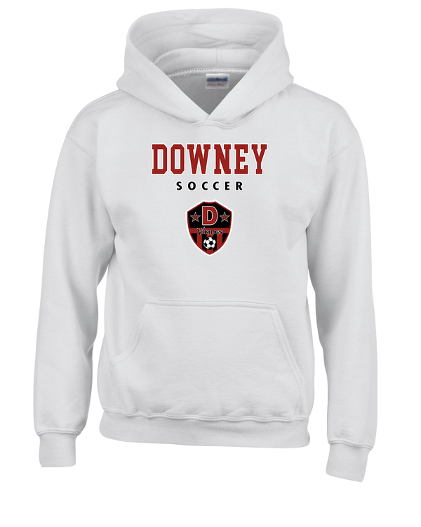 Downey HS Girls Soccer Block - Cotton Hoodie