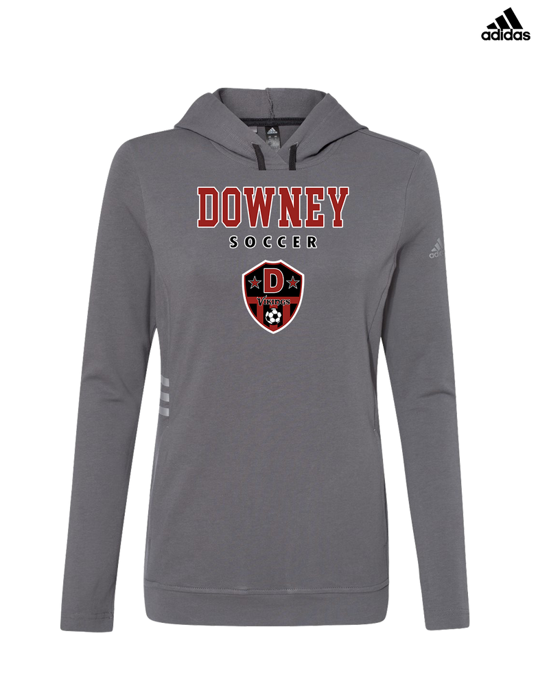 Downey HS Girls Soccer Block - Adidas Women's Lightweight Hooded Sweatshirt