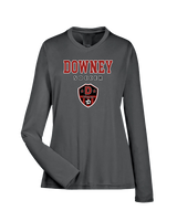 Downey HS Girls Soccer Block - Womens Performance Long Sleeve