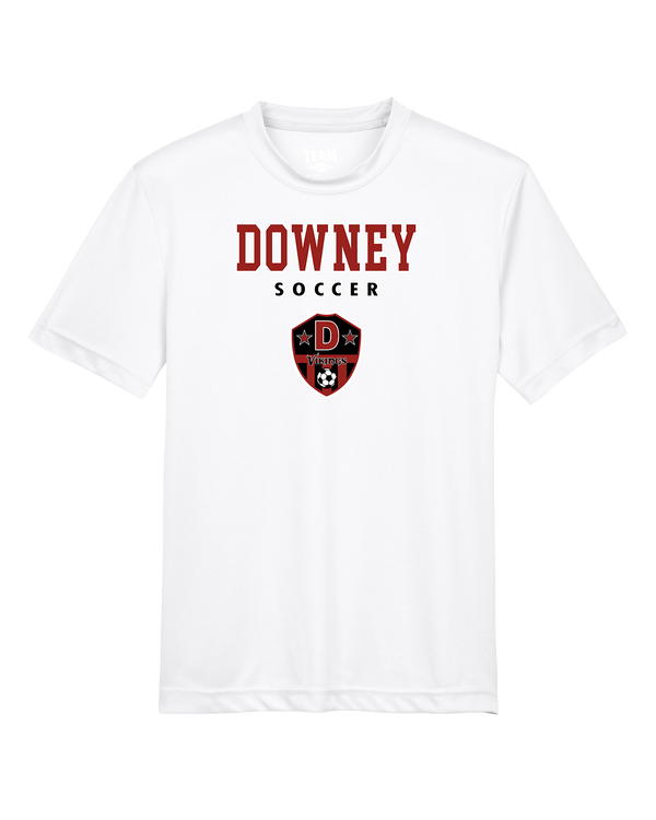 Downey HS Girls Soccer Block - Youth Performance T-Shirt