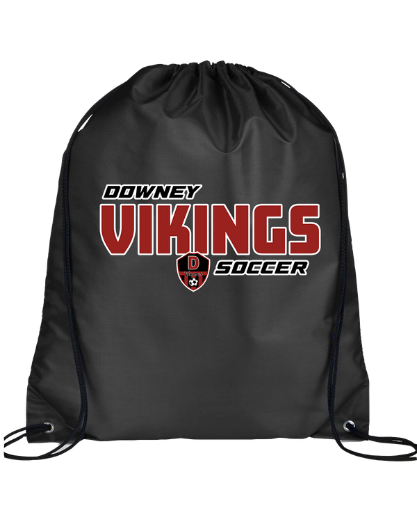 Downey HS Soccer Bold - Drawstring Bag