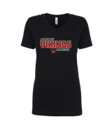 Downey HS Soccer Bold - Womens V-Neck
