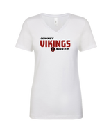 Downey HS Soccer Bold - Womens V-Neck