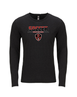 Downey HS Soccer Cut - Tri Blend Long Sleeve