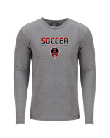 Downey HS Soccer Cut - Tri Blend Long Sleeve