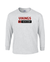 Downey HS Girls Soccer Pennant - Mens Basic Cotton Long Sleeve