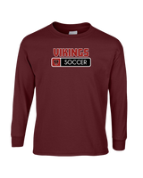 Downey HS Girls Soccer Pennant - Mens Basic Cotton Long Sleeve