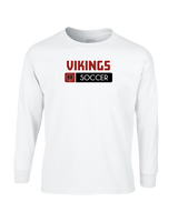 Downey HS Girls Soccer Pennant - Mens Basic Cotton Long Sleeve