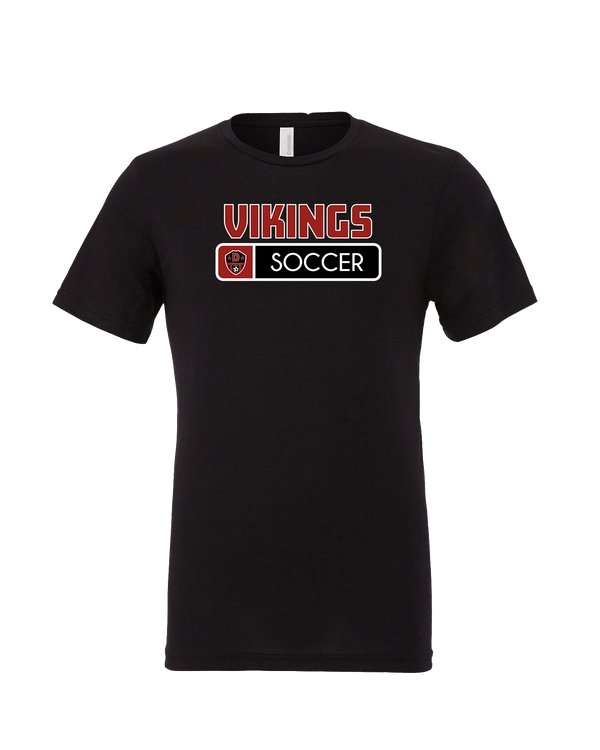 Downey HS Girls Soccer Pennant - Mens Tri Blend Shirt
