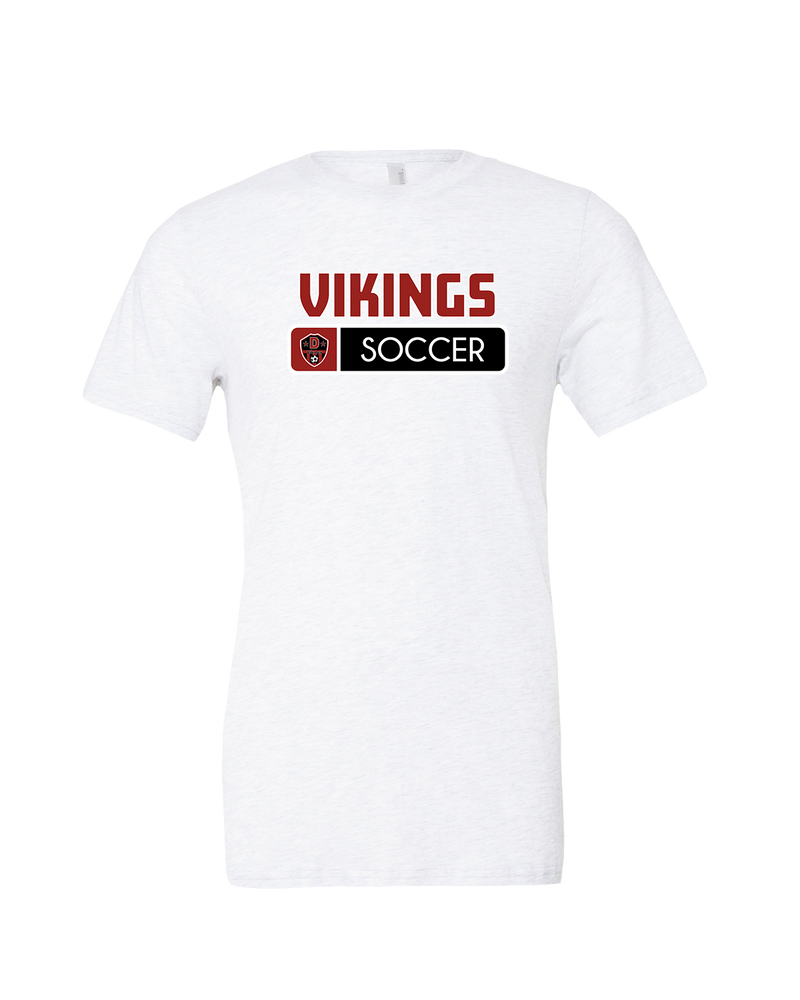 Downey HS Girls Soccer Pennant - Mens Tri Blend Shirt
