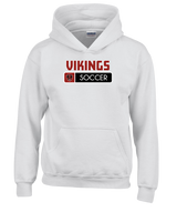 Downey HS Girls Soccer Pennant - Cotton Hoodie