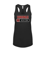 Downey HS Girls Soccer Pennant - Womens Tank Top