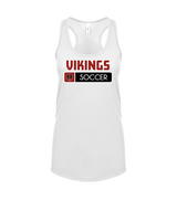 Downey HS Girls Soccer Pennant - Womens Tank Top