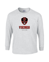 Downey HS Soccer Shadow - Mens Basic Cotton Long Sleeve