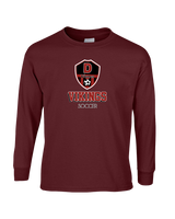 Downey HS Soccer Shadow - Mens Basic Cotton Long Sleeve