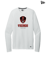 Downey HS Soccer Shadow - New Era Long Sleeve Crew