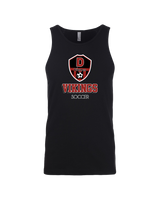 Downey HS Soccer Shadow - Mens Tank Top