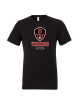 Downey HS Soccer Shadow - Mens Tri Blend Shirt