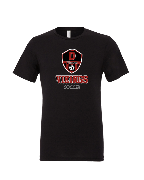 Downey HS Soccer Shadow - Mens Tri Blend Shirt