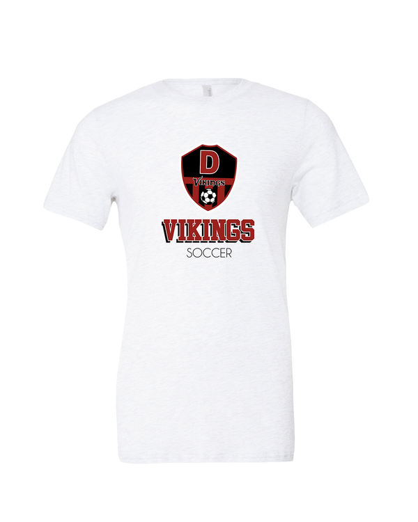 Downey HS Soccer Shadow - Mens Tri Blend Shirt