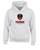 Downey HS Soccer Shadow - Cotton Hoodie