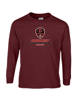Downey HS Girls Soccer Split - Mens Basic Cotton Long Sleeve