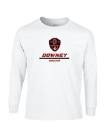 Downey HS Girls Soccer Split - Mens Basic Cotton Long Sleeve