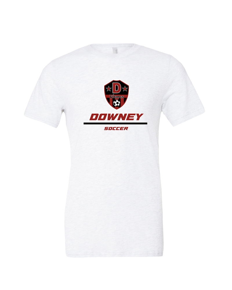 Downey HS Girls Soccer Split - Mens Tri Blend Shirt