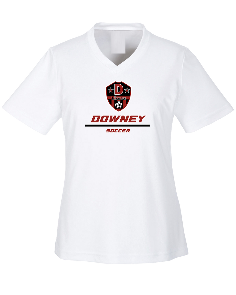 Downey HS Girls Soccer Split - Womens Performance Shirt