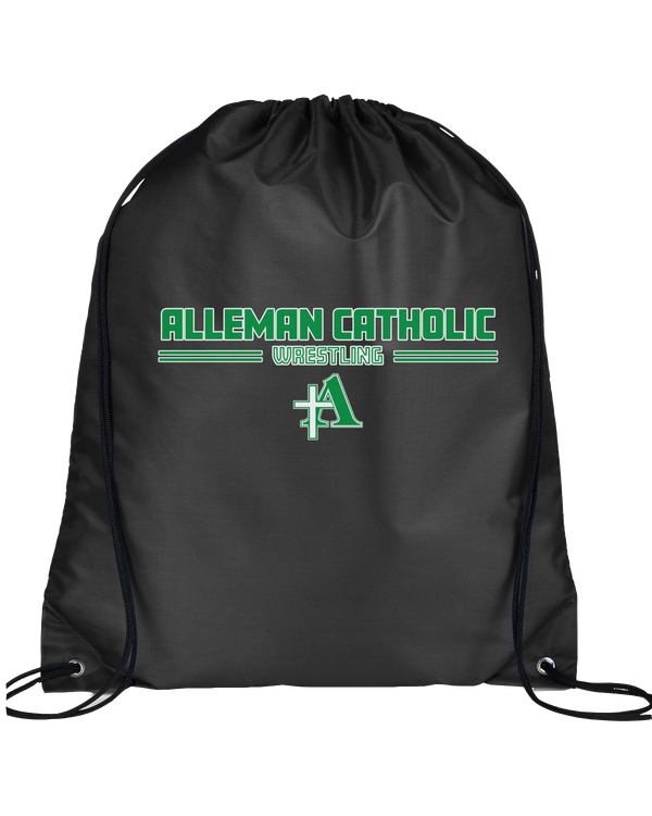 Alleman Catholic HS Wrestling Keen - Drawstring Bag