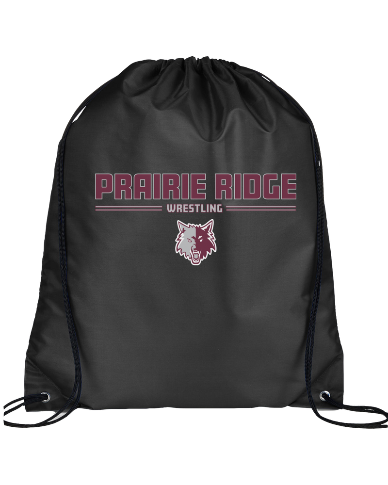 Prairie Ridge HS Wrestling Keen - Drawstring Bag