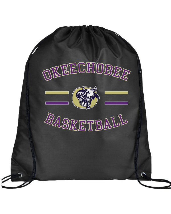Okeechobee HS Girls Basketball Curve - Drawstring Bag