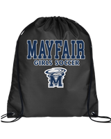 Mayfair HS Girls Soccer Block - Drawstring Bag