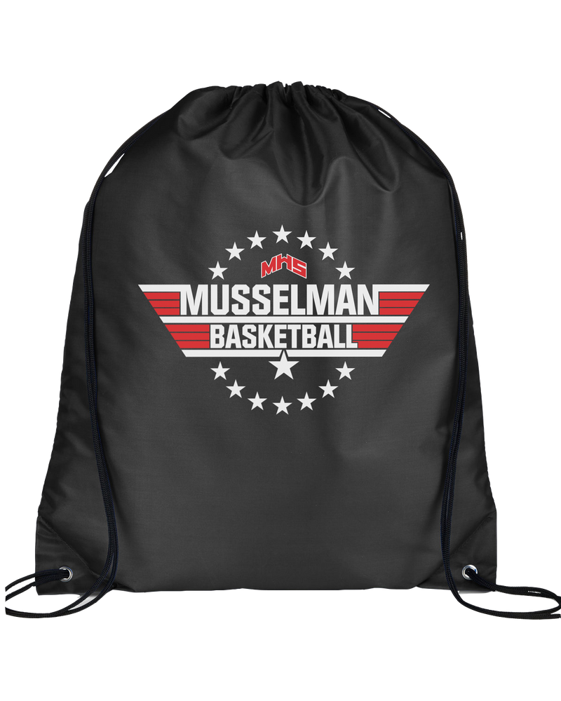 Musselman HS  Basketball Top Gun - Drawstring Bag