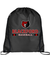 Blackford HS Baseball Stacked - Drawstring Bag
