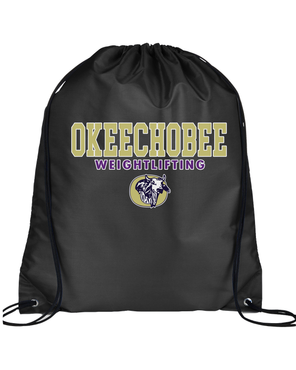 Okeechobee HS Weightlifting Block - Drawstring Bag