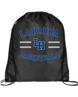 La Habra HS Basketball Curve - Drawstring Bag