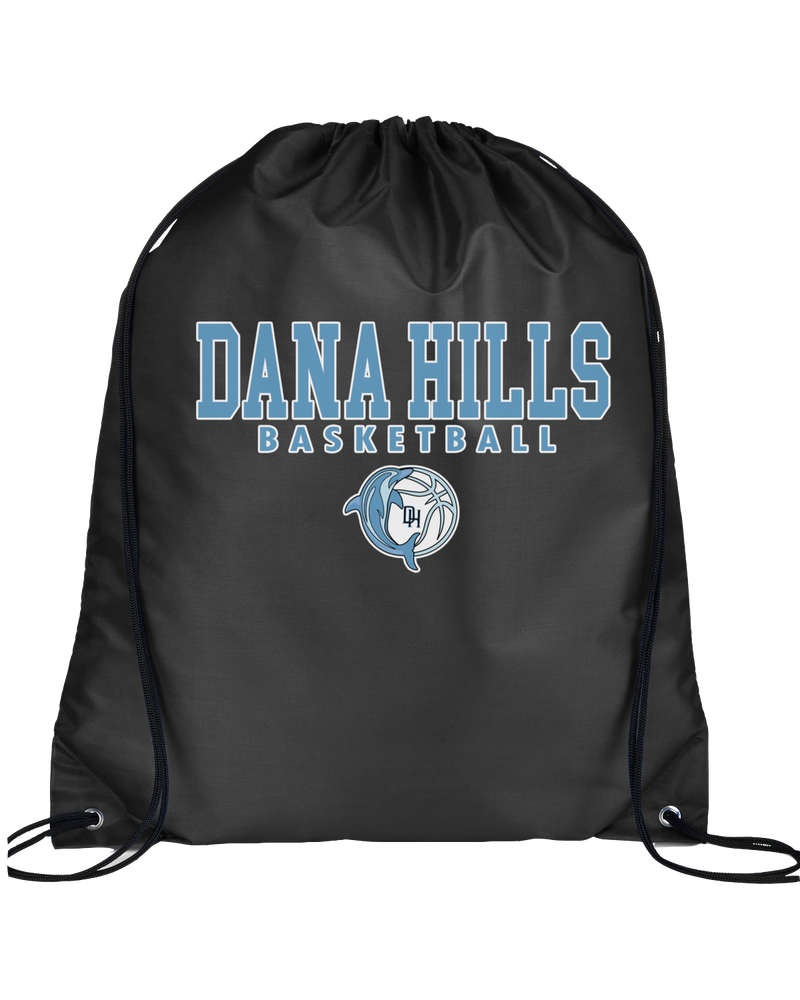 Dana HIlls HS Girls Basketball Block - Drawstring Bag