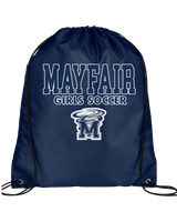 Mayfair HS Girls Soccer Block - Drawstring Bag