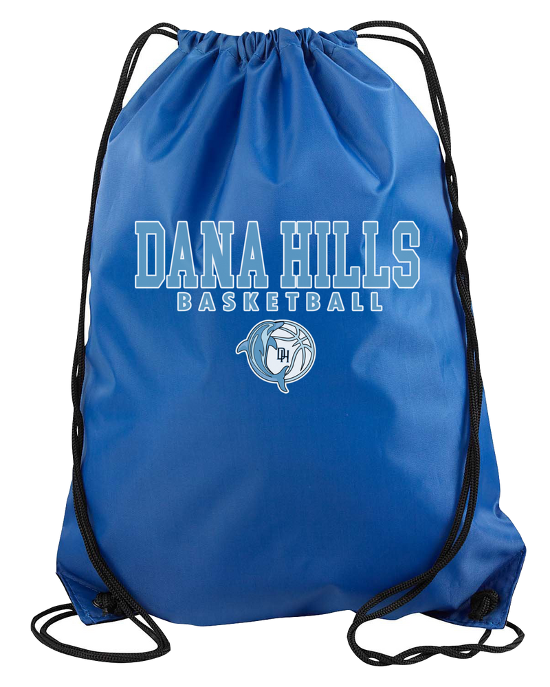 Dana HIlls HS Girls Basketball Block - Drawstring Bag