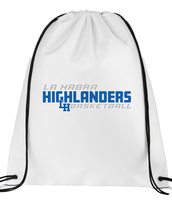 La Habra HS Boys Basketball Bold - Drawstring Bag