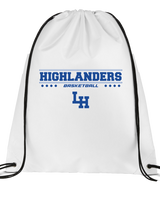 La Habra HS Basketball Border - Drawstring Bag