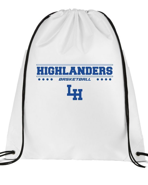 La Habra HS Basketball Border - Drawstring Bag